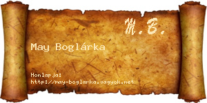 May Boglárka névjegykártya