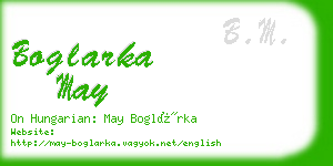 boglarka may business card